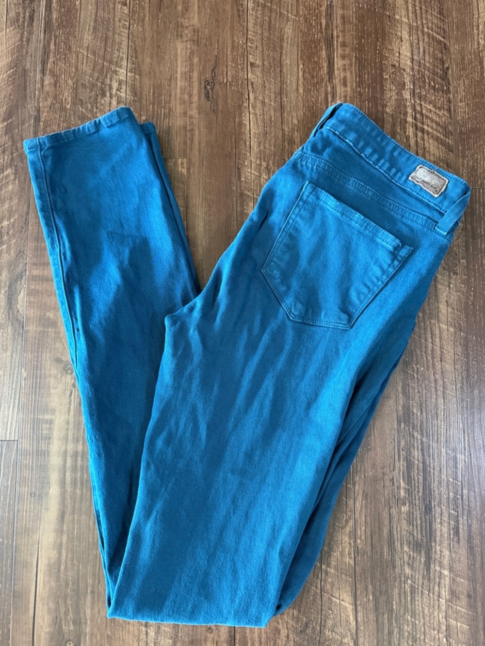 PAIGE Steel Blue Peg Skinny Jeans Size 29